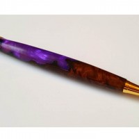 Jarrah and Purple Resin Pen