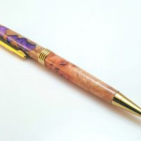 Jarrah Burl with Purple Resin Pen