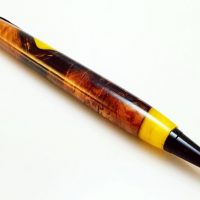 Mallee Root with Yellow Resin Pen