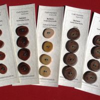 Buttons handcrafted from West Australian wood