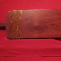 Jarrah Board with red-gold resin 440 X 200mm