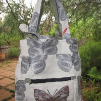 Reversible Material Bag - Butterfly